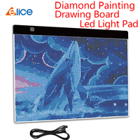 Elice podświetlana podkładka LED do malowania diamentowego Artcraft podświetlane urządzenie do odrysowywania deska do kopiowania cyfrowe tablety malowanie pisanie Tablet graficzny 1